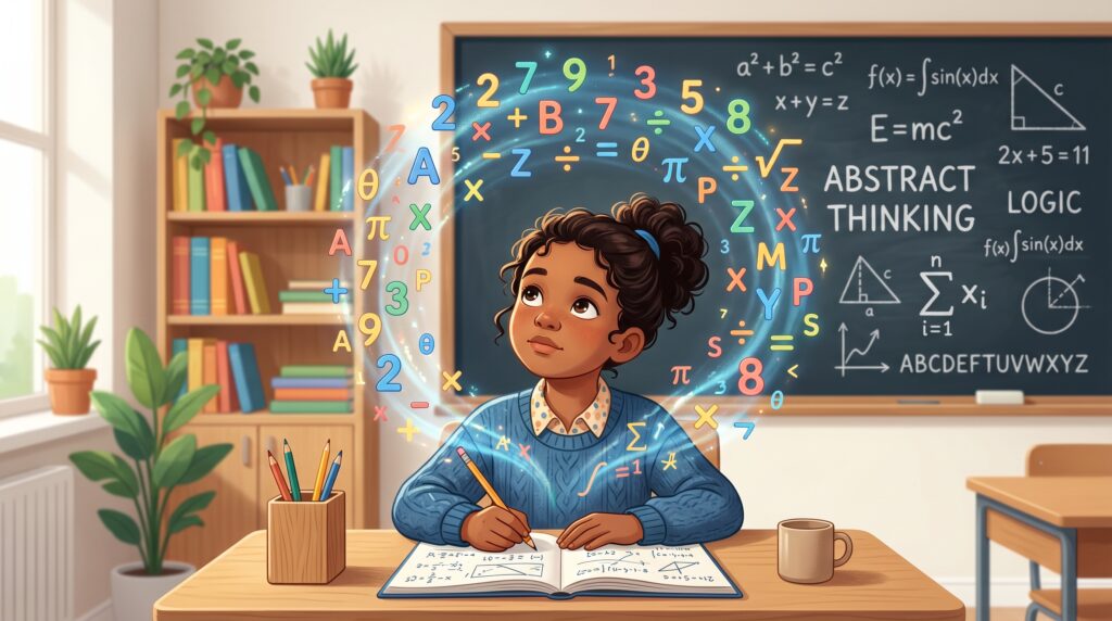 In symbolic, what will be there, that now things will be understood through symbols, which is considered above eight years of age. If we compare with Piaget, he talked about concrete, which is after eleven years. So if you compare that and remember, it will be better for you.

