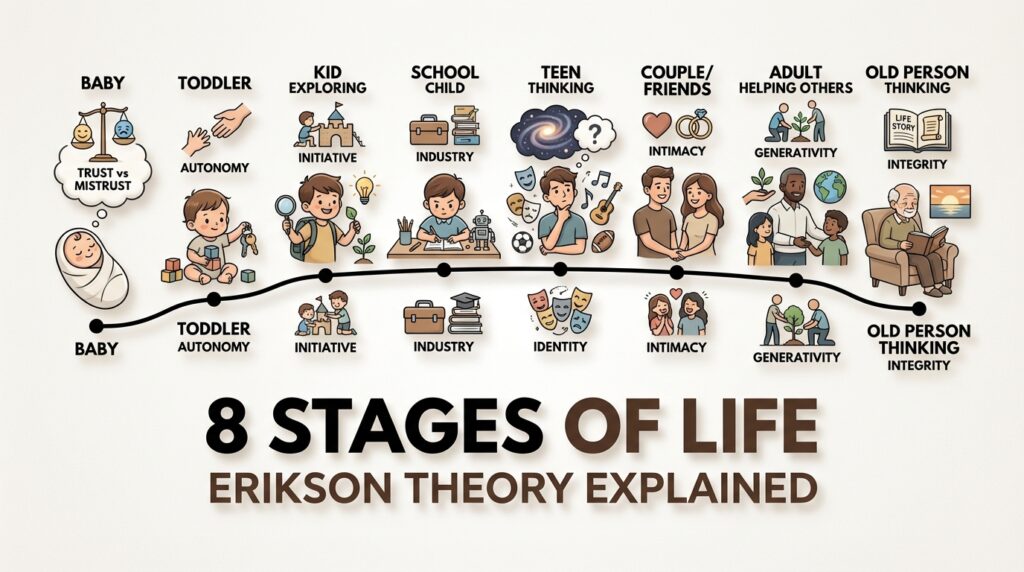 Erik Erikson psychosocial development stages diagram