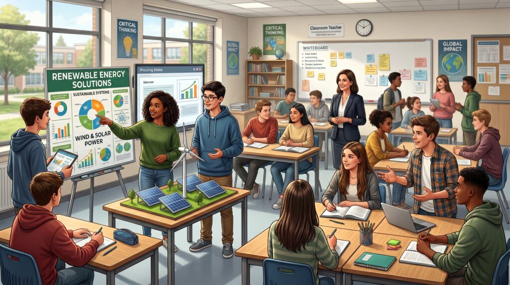 
Something like this would be John Dewey’s school. If you observe carefully, this kind of school education includes almost all of Dewey’s ideas—such as progressive education, solving real-world problems, and integrated curriculum—and here the teacher works as a facilitator rather than an instructor. Children are getting full chances to explore.