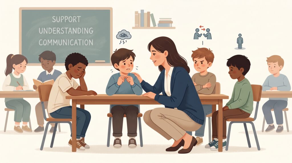 Teachers play an important role in dealing with behavioral problems in adolescence such as aggression , anxiety , depression , truancy , delinquency , bullying , peer pressure and inferiority complexes and maladjustment among students. 